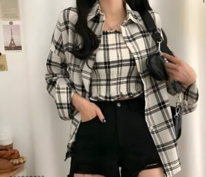 White CHECK SHIRT INNER